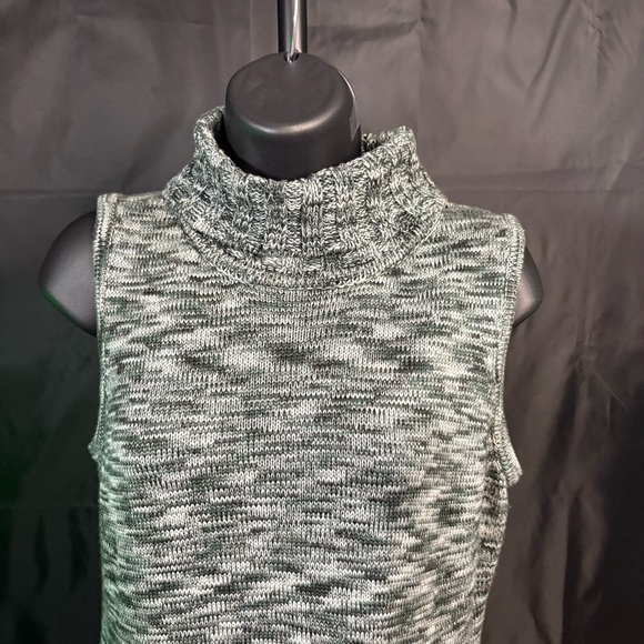 Calvin Klein Charcoal Sleeveless Turtleneck Sweater Dress - Picture 7 of 8